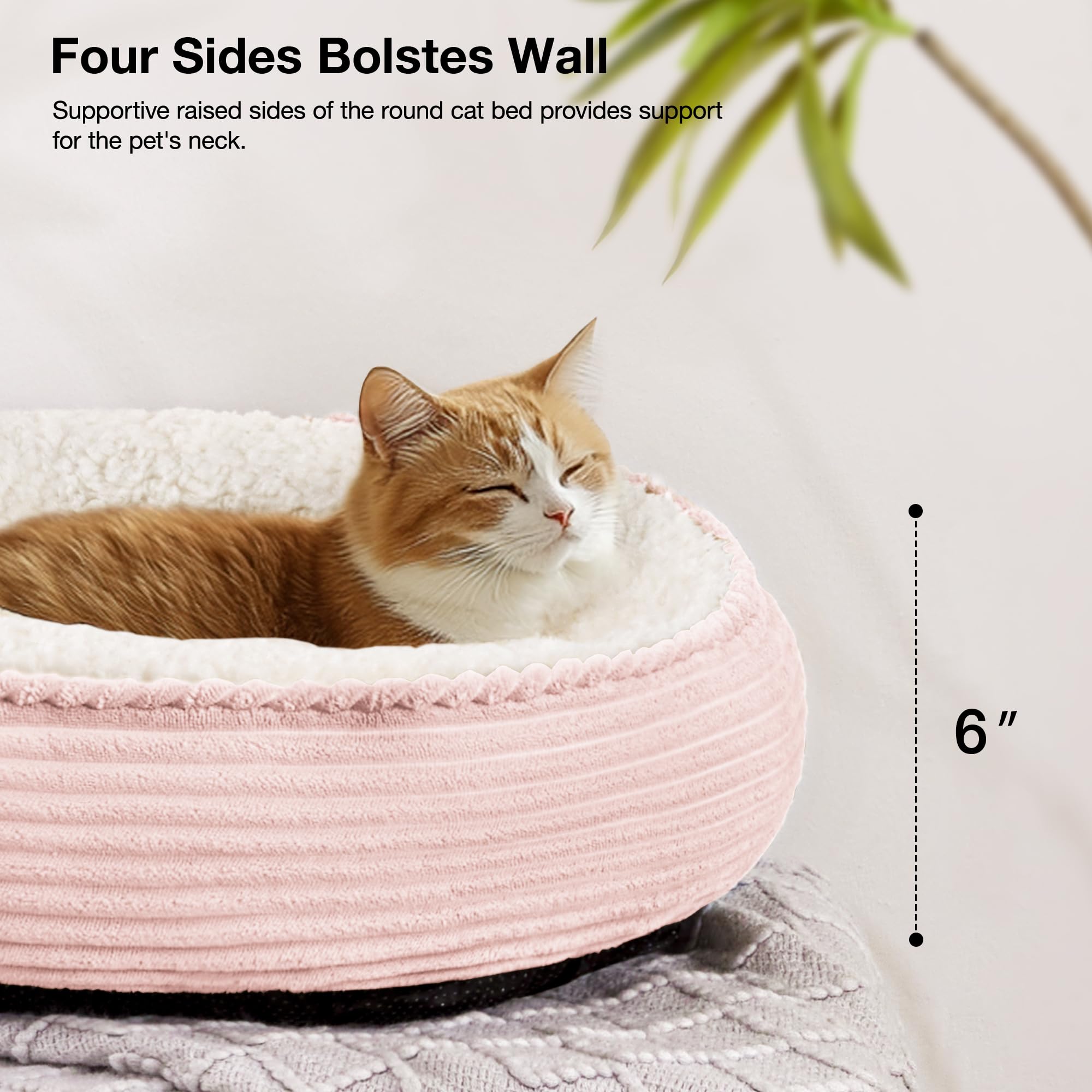 Love's cabin donut anti-glisse, fond stable pour repos sécurisé sur sol lisse