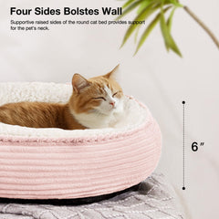 Love's cabin donut anti-glisse, fond stable pour repos sécurisé sur sol lisse