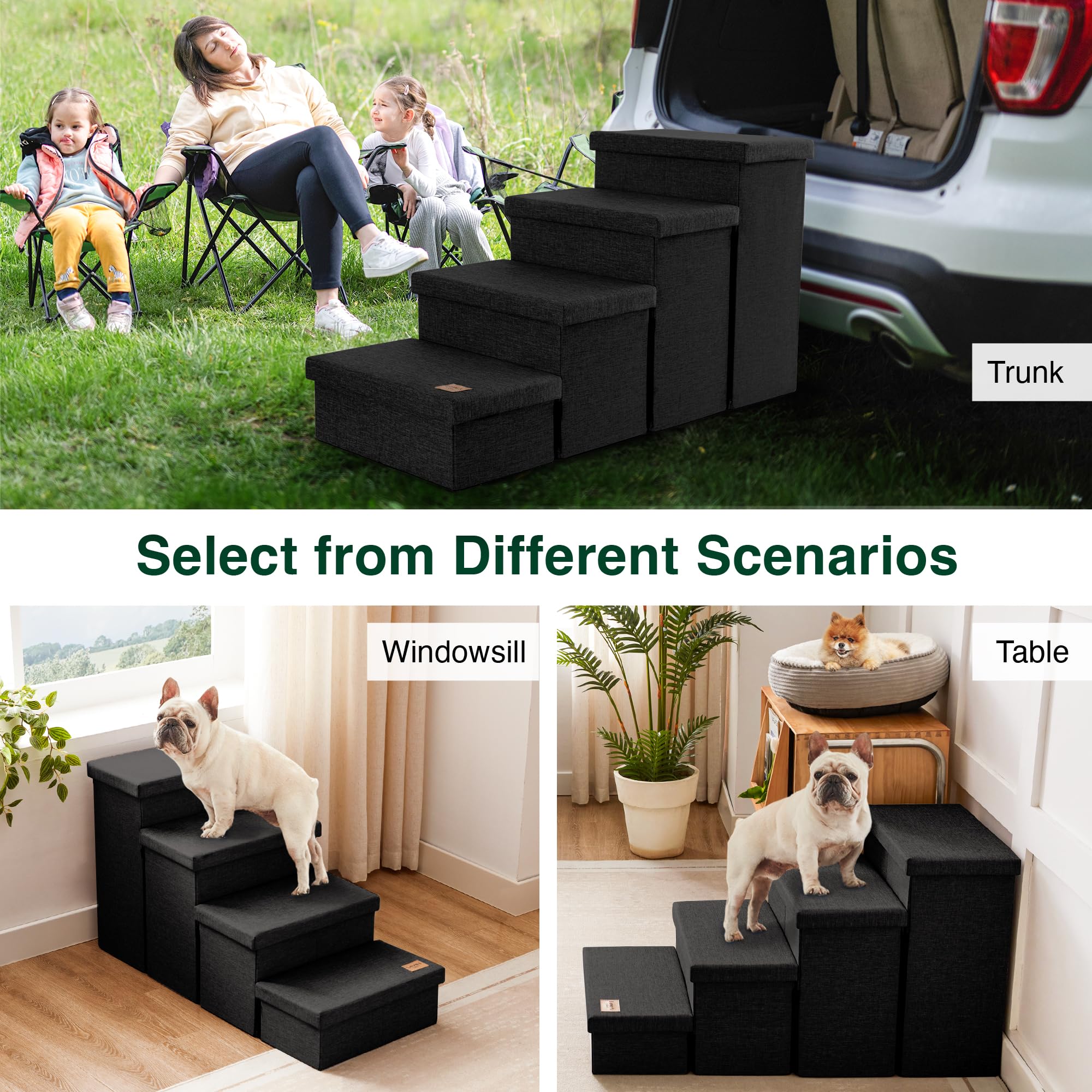 Love's cabin escalier chien portable, idéal en voyage