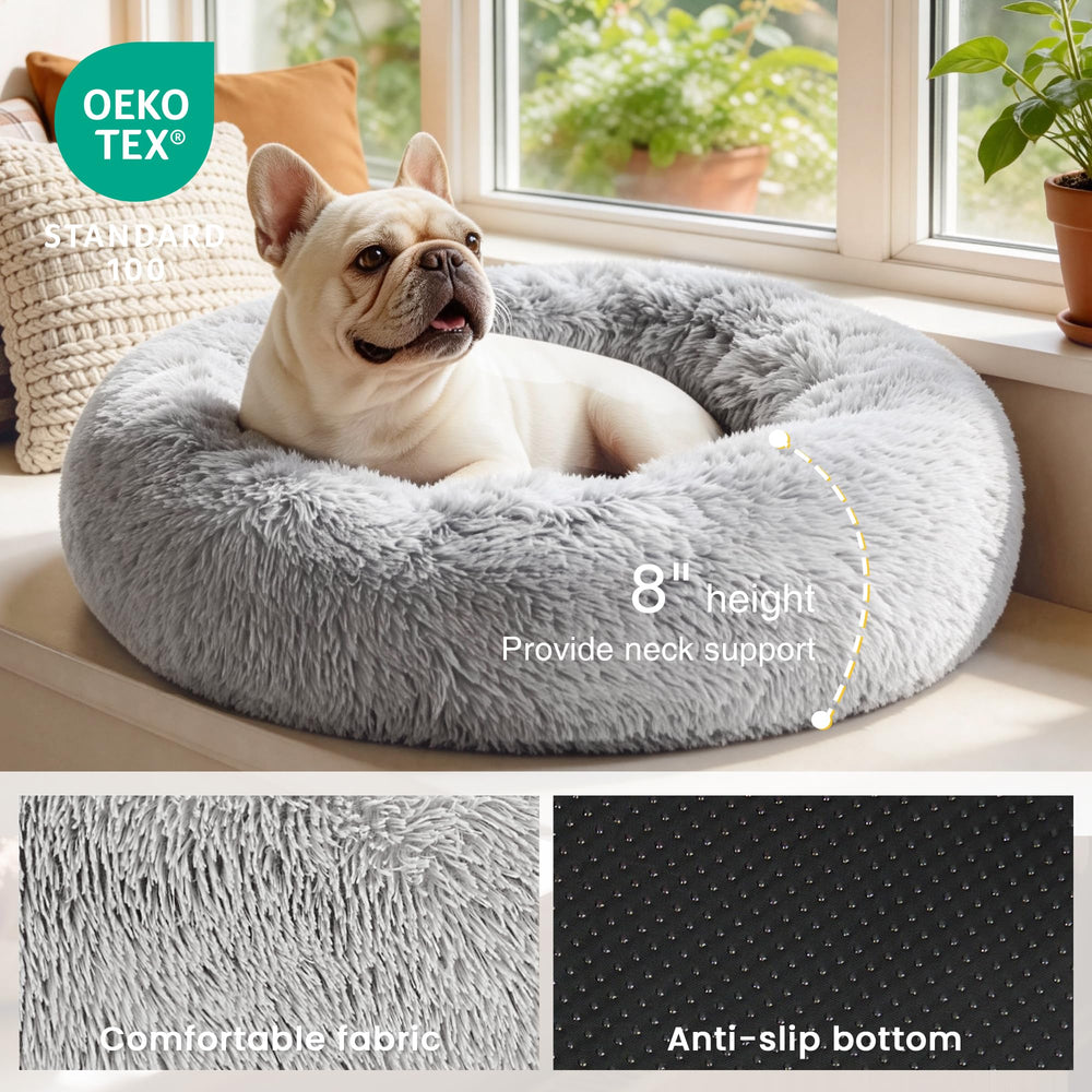 Fourrure pelucheuse Love's cabin grise, douceur et chaleur au repos.