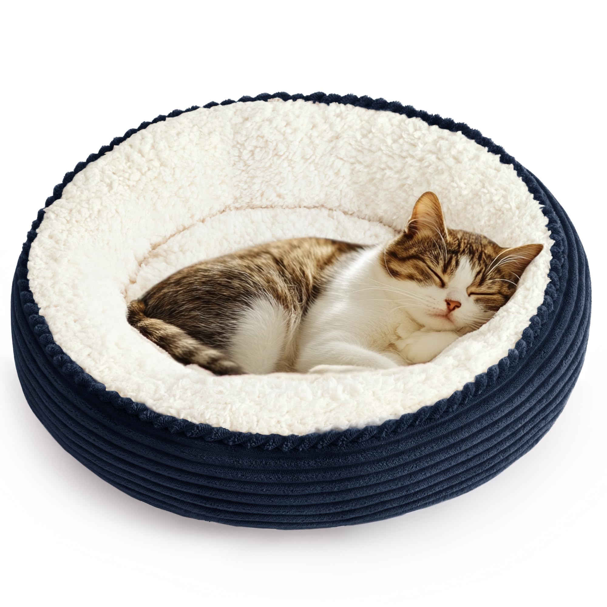 Love's cabin nid-donut chat-chien 20 pouces: refuge rond doux pour petits animaux.
