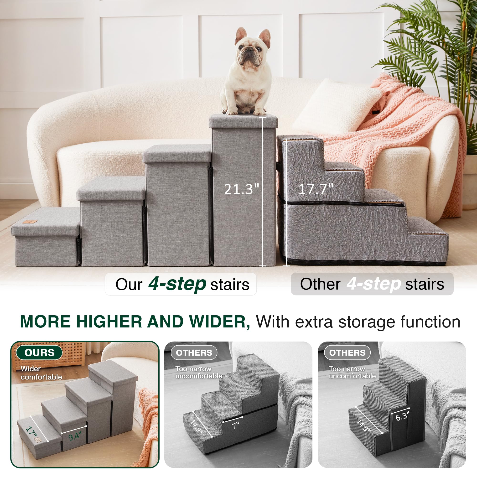 Love's cabin espaces de rangement sous les marches pour accessoires