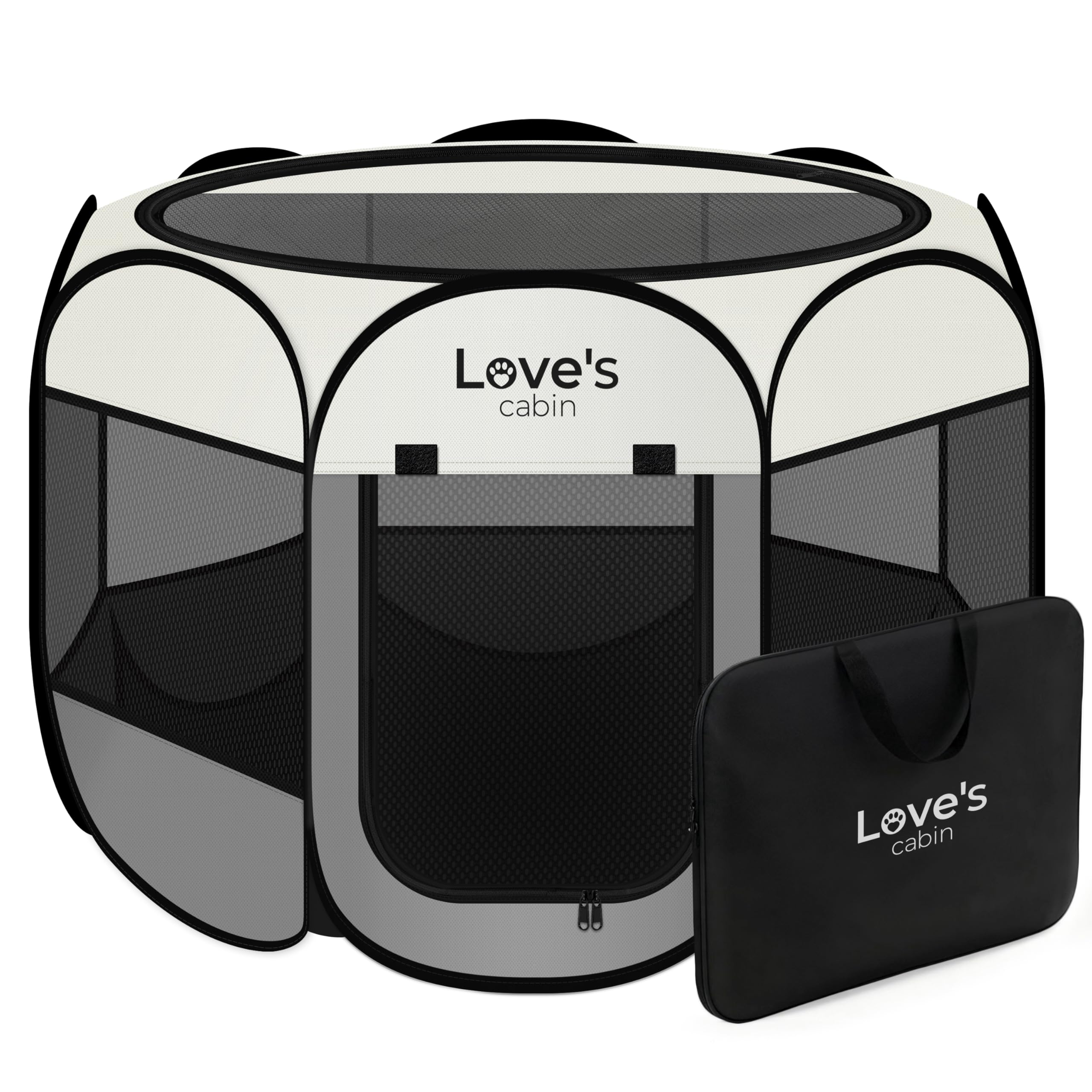 Love's cabin aire-jeu chien petit extérieur, sécurité et espace ludique pour chien