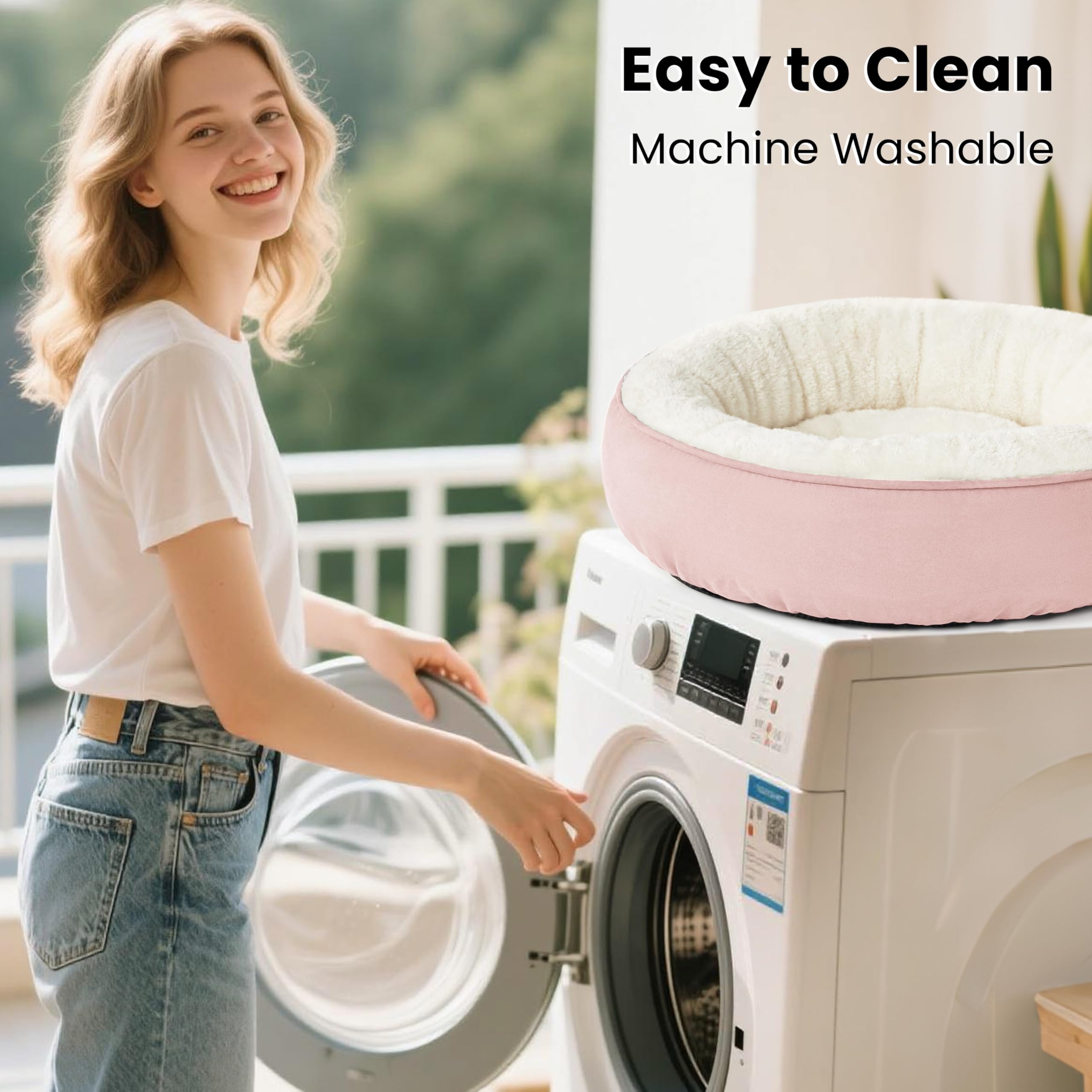 Love's cabin lavage en machine rose, entretien simple et rapide.