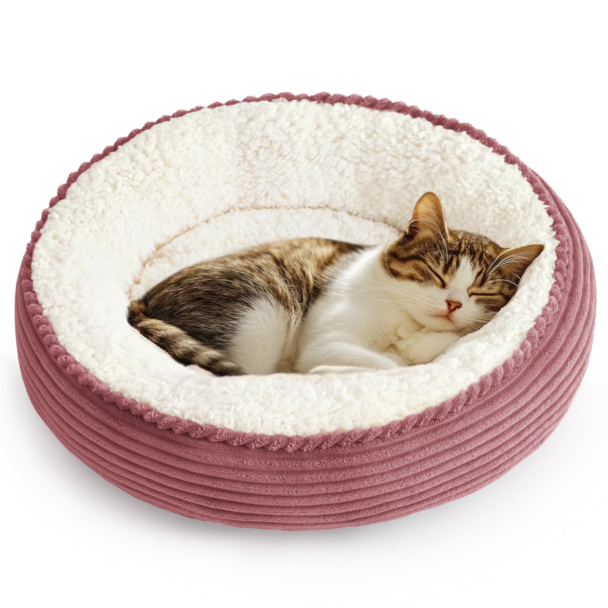 Love's cabin-nid-doux, lit rond pour chats et petits chiens, confort chaleureux.