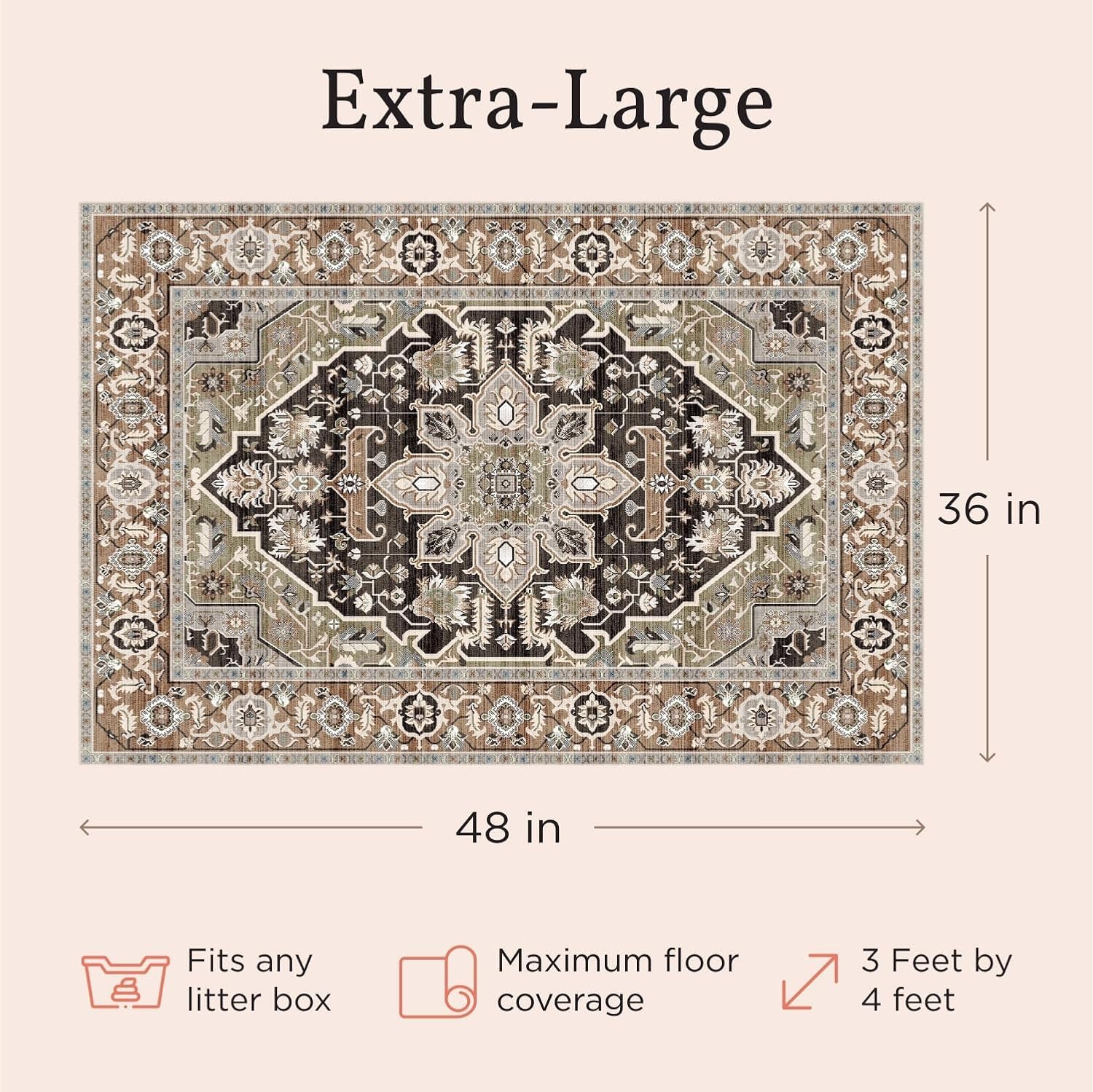 Lovewag Pets Tapis Litière Indigo Garden - anti-odeur et entretien facile