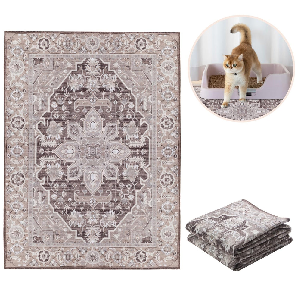 Lovewag Pets tapis-litiere-chat-dos-impermeable: protège efficacement les sols.