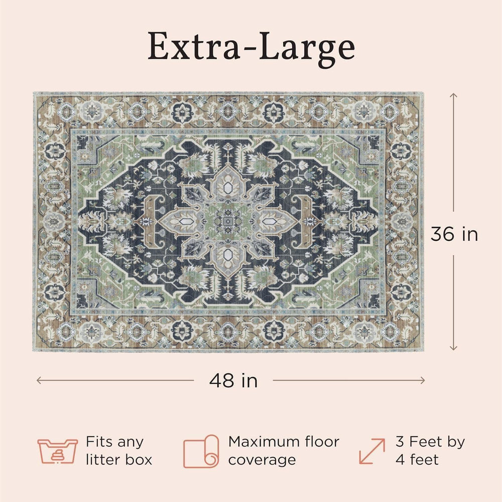 Lovewag Pets Tapis Litière Chat, usage polyvalent comme tapis nourriture et repos