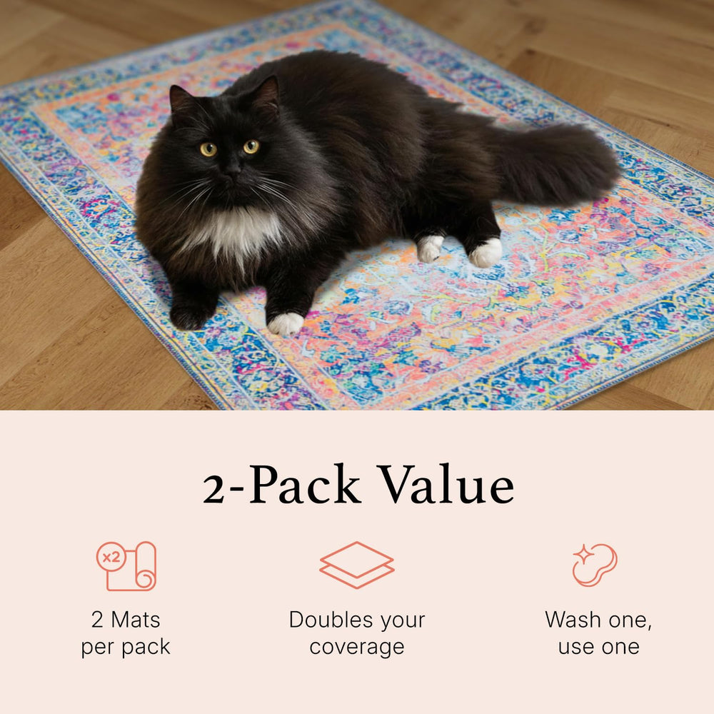 Lovewag Pets Tapis Litière Chat Lavage Machine, nettoyage rapide.