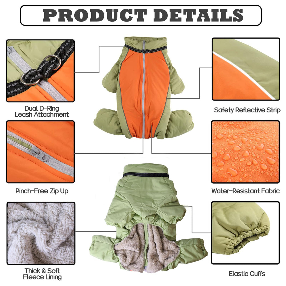 FERMETURE arrière sécurisée du manteau chien