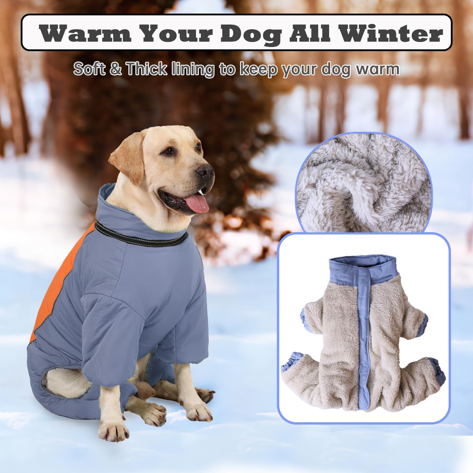 LOVINFURBABY habit neige chien tissu imperméable: protection contre vent et humidité