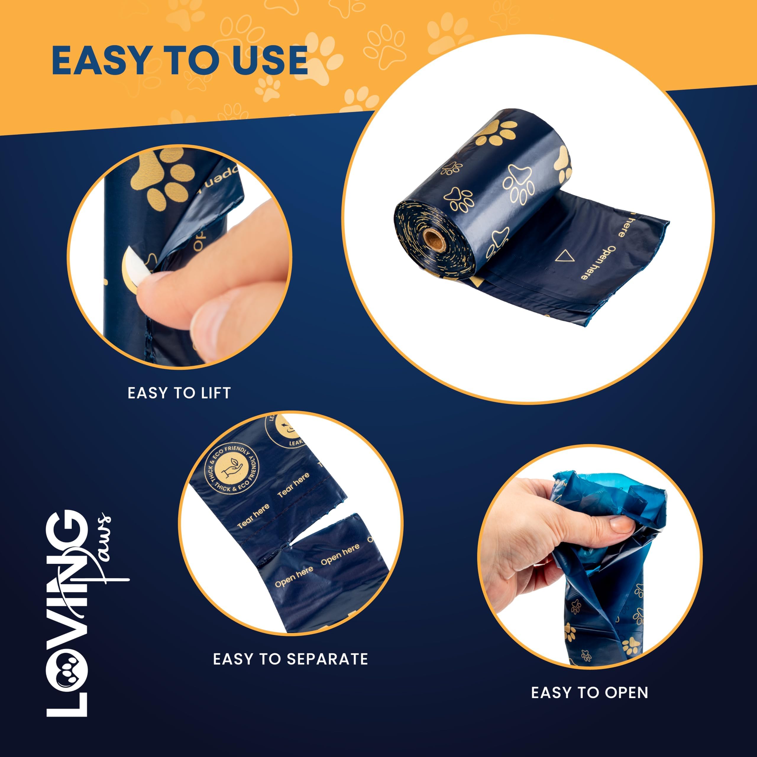 LOVING Paws sacs-sans-parfum: idéal pour chiens et propriétaires sensibles.
