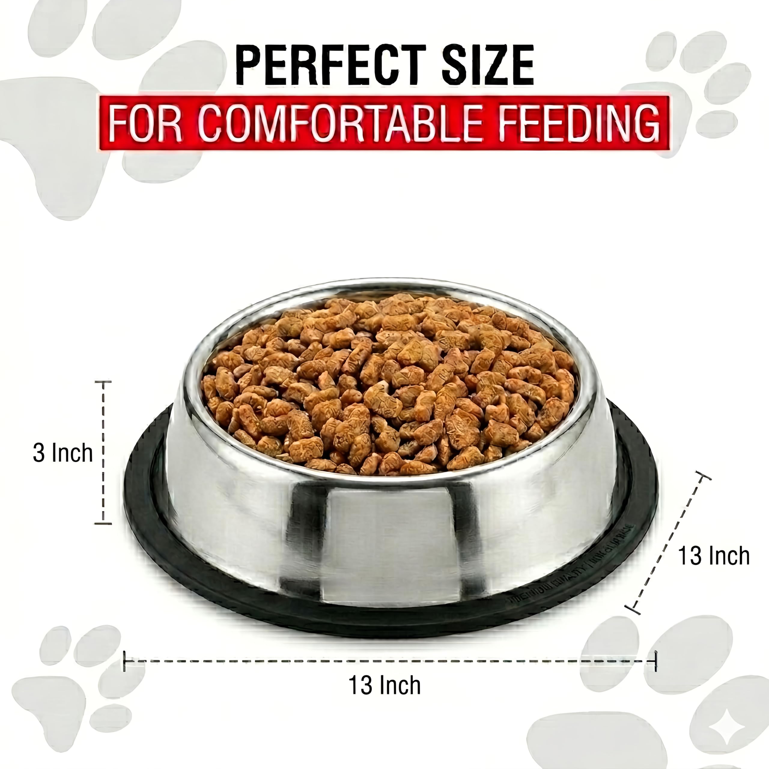 Loving Pets base anti-dérapante amovible pour stabilité pendant les repas.