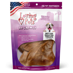 Loving Pets Be Chewsy — oreille de porc alternative, idéale pour occuper et favoriser la mastication.
