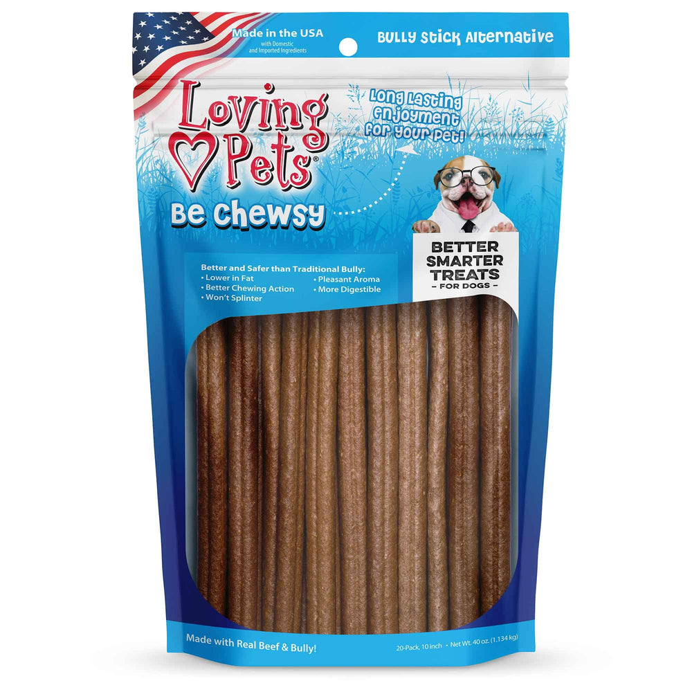 Loving Pets Be Chewsy – bouchée de 10 pouces pour chiens, arôme agréable