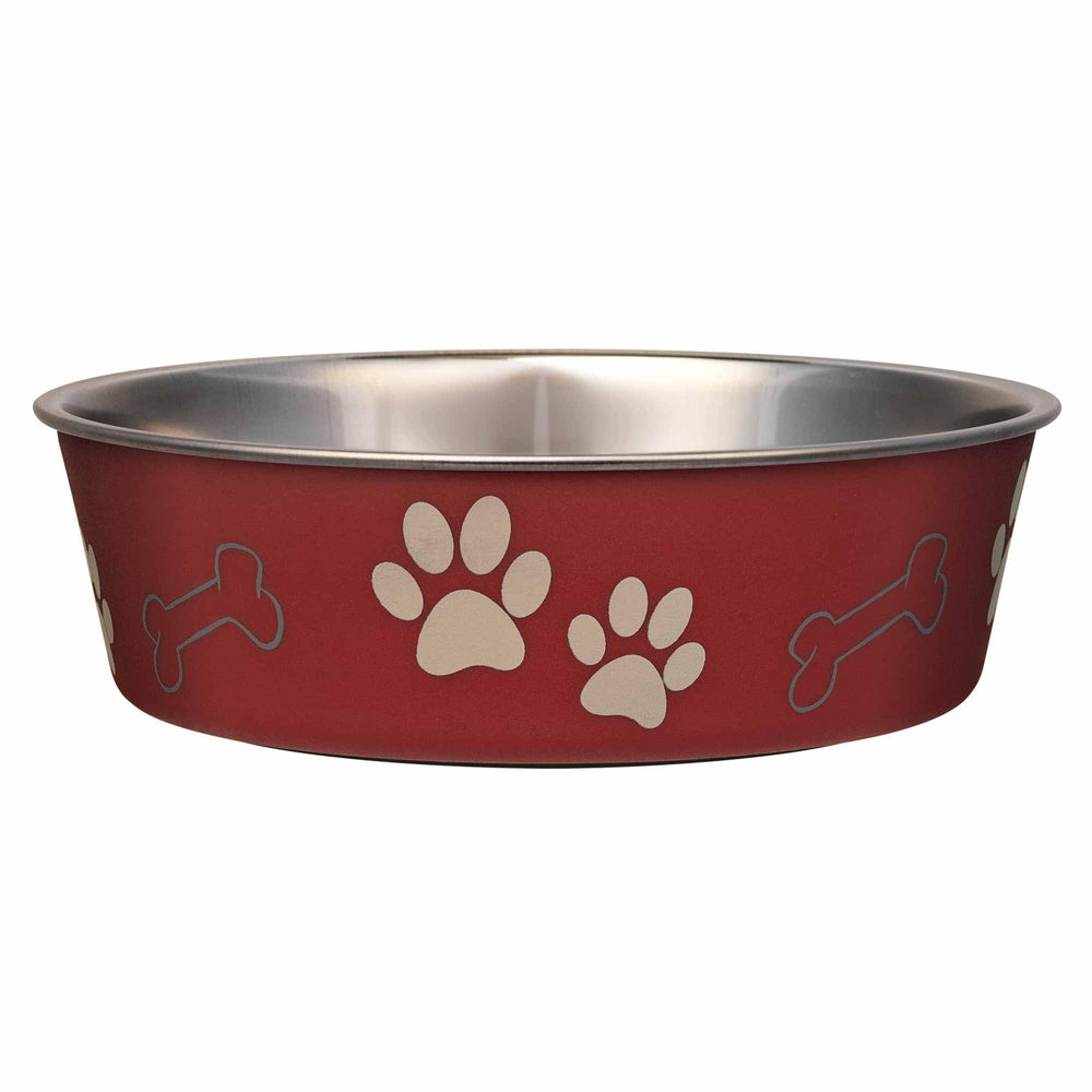 Bol Bella en inox avec extérieur poly-résine, élégant et durable.