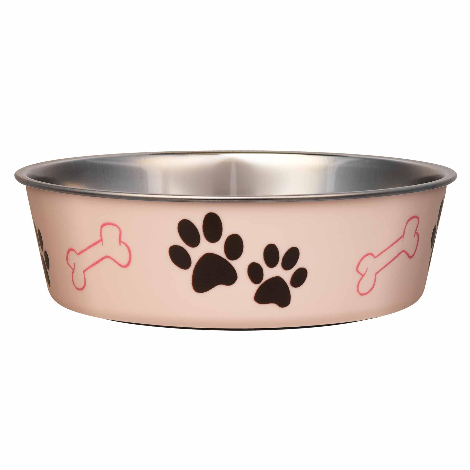 Loving Pets Bella Bowl en acier inoxydable pour repas propres et durables.