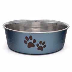 Bella Bowl Loving Pets en acier inoxydable, durable et hygiénique.