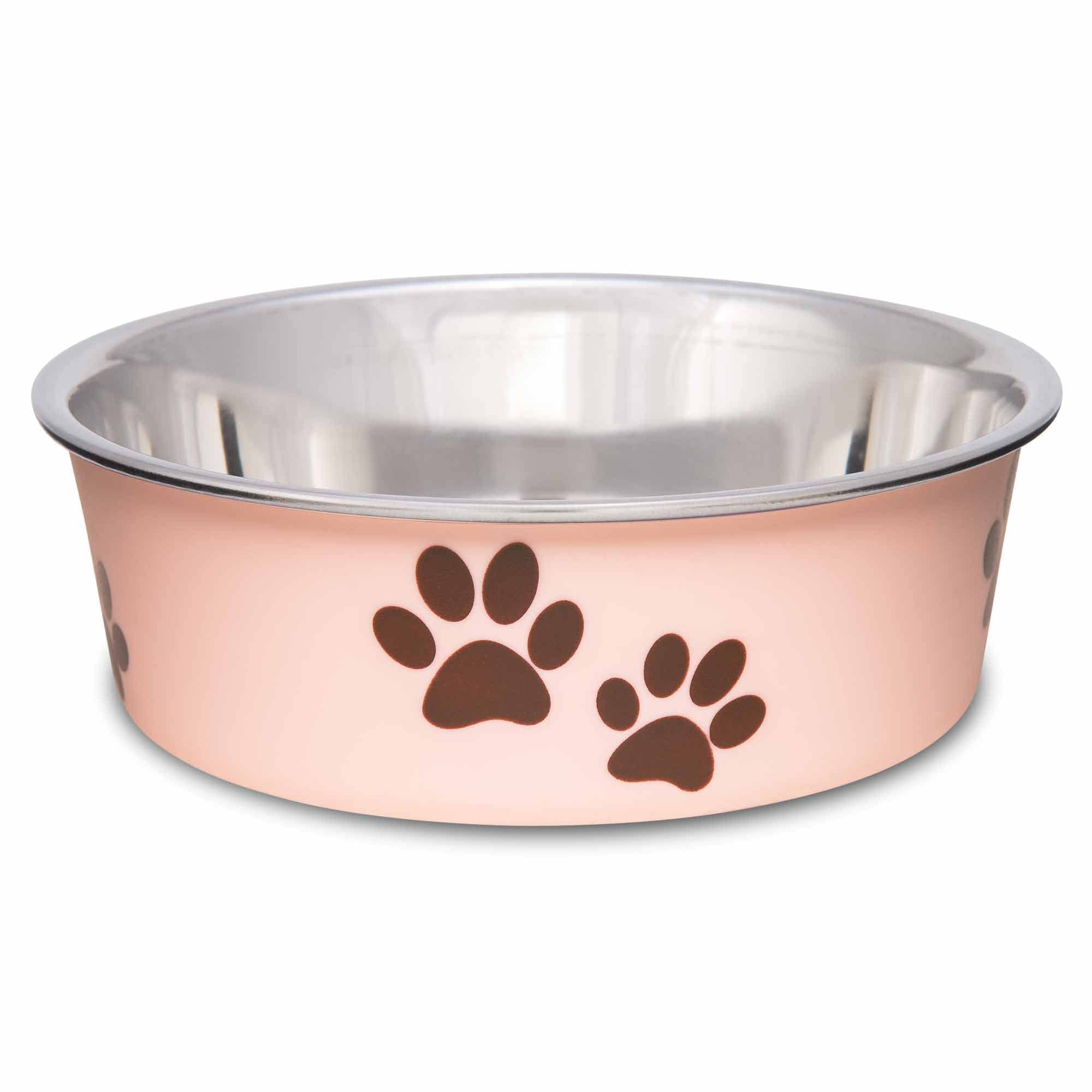 Bella Bowl Loving Pets, bol en acier inoxydable durable et facile à nettoyer pour chien et chat.