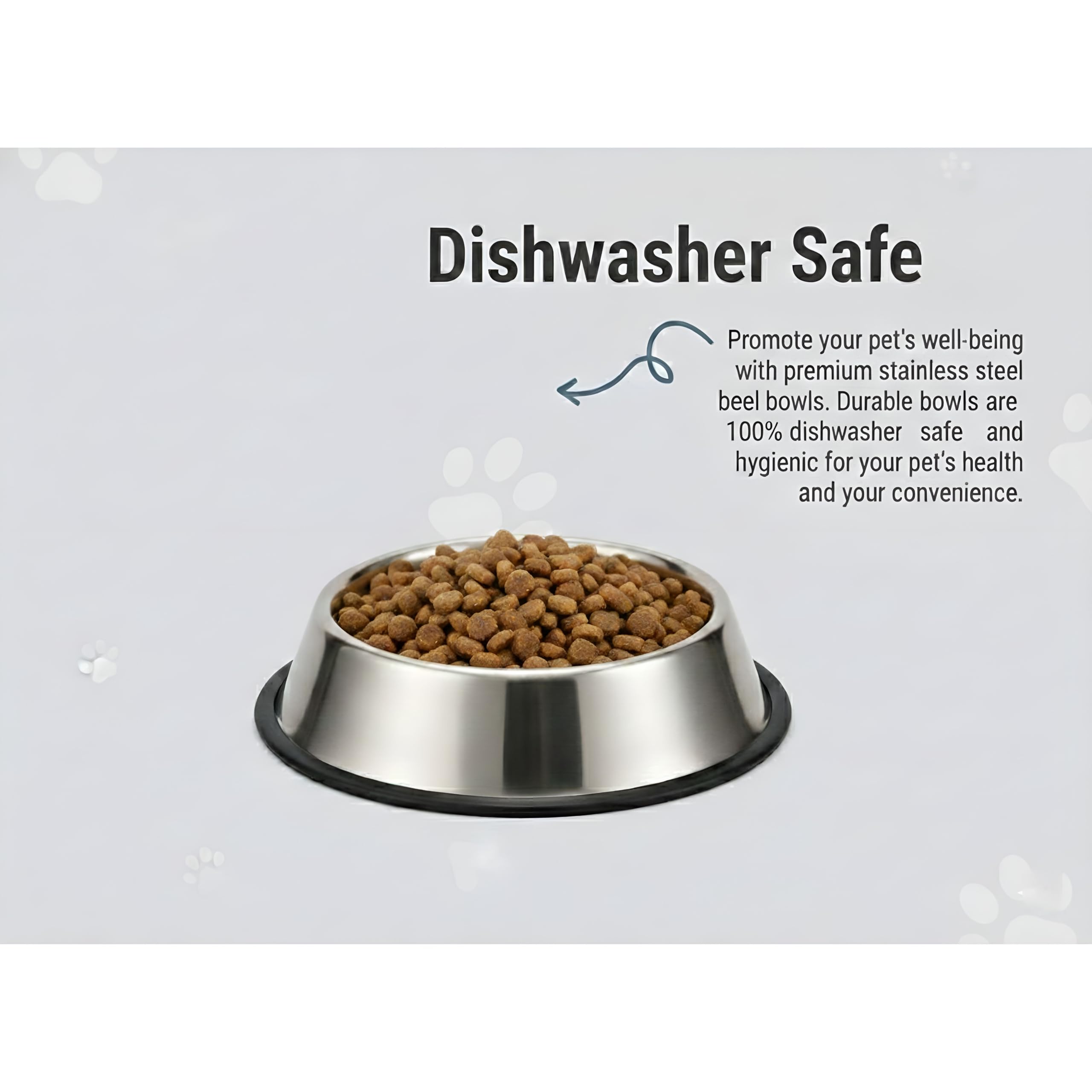 Base stable et design épuré Loving Pets pour éviter les déplacements sur sol lisse.