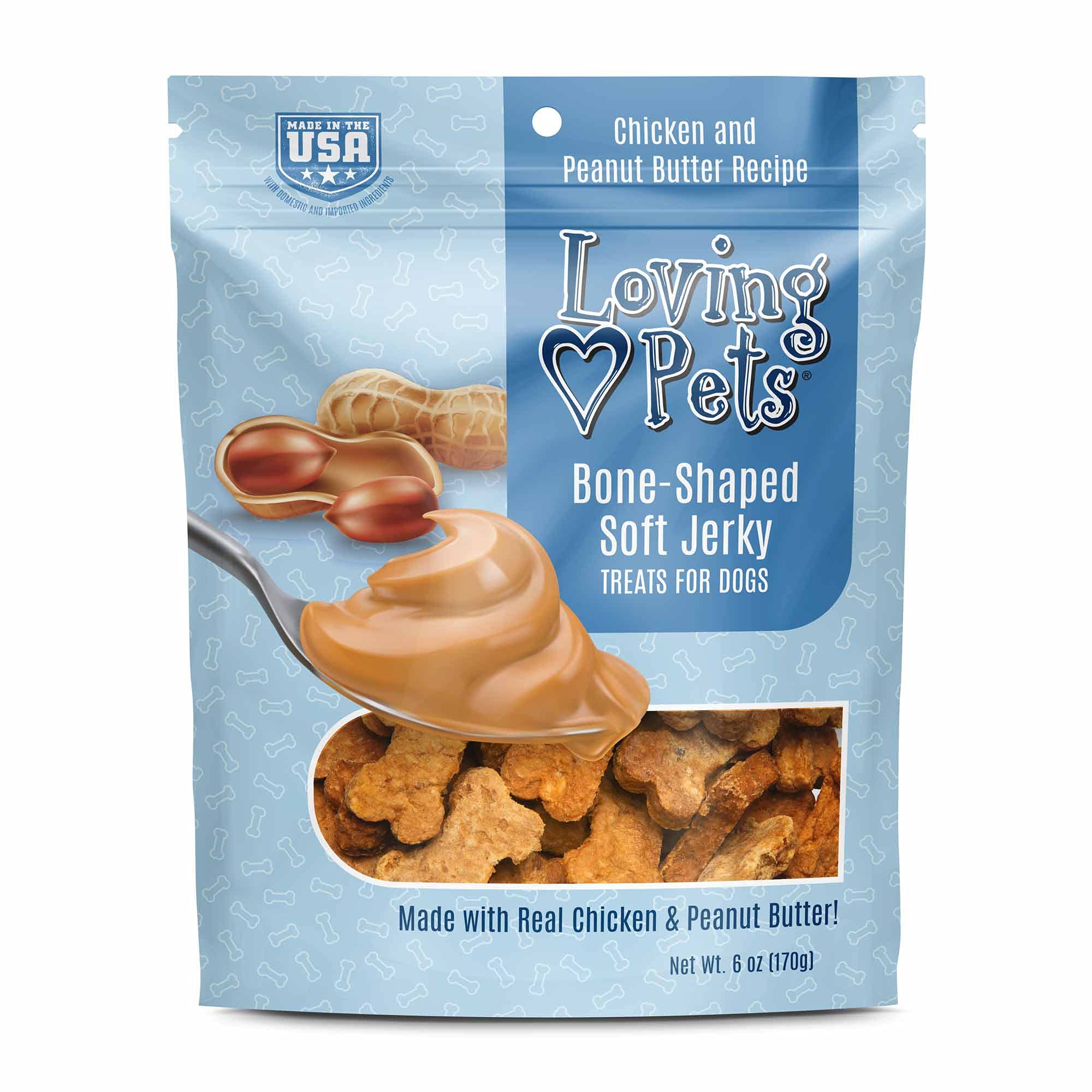 Friandises tendres Loving Pets au poulet, parfaites pour récompense et entraînement.