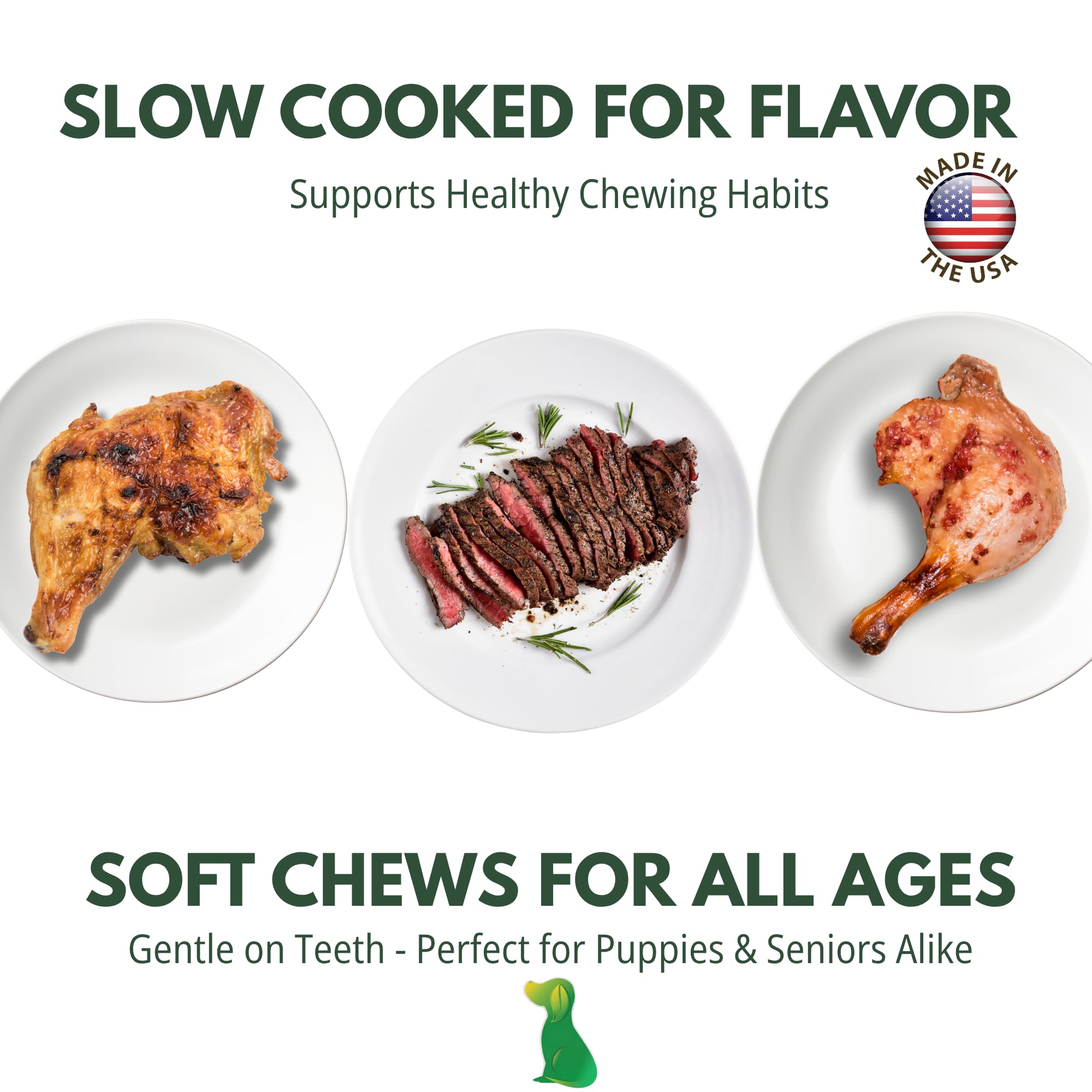 Loving Pets Sans sous-produits tendres-poulet pour chien, digestion facilitée.
