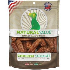 Loving Pets Saucisses de Poulet Tendres, friandise savoureuse pour chiens.