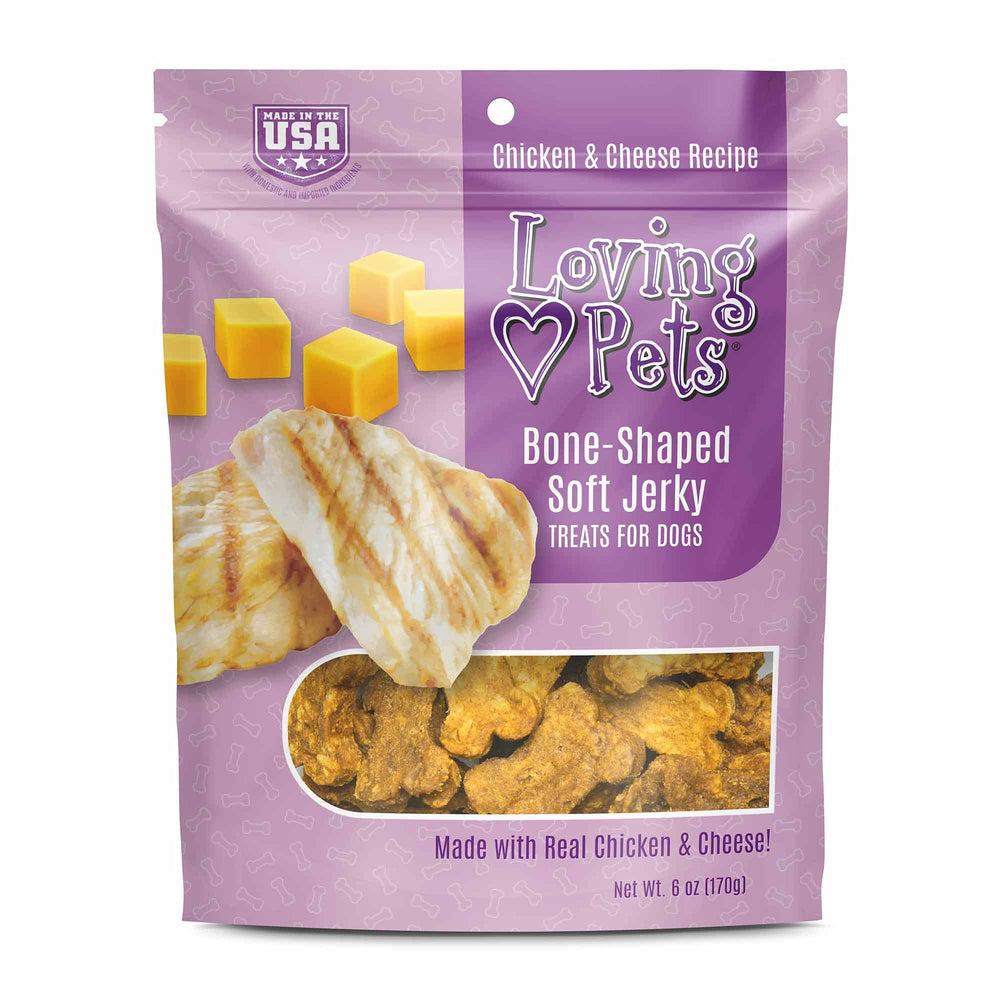 Friandise Loving Pets Soft Jerky en baton poulet-fromage pour l’entraînement
