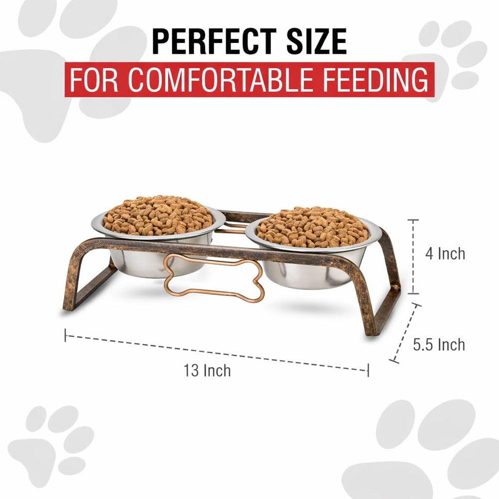 Station d alimentation surélevée Loving Pets, design compact.