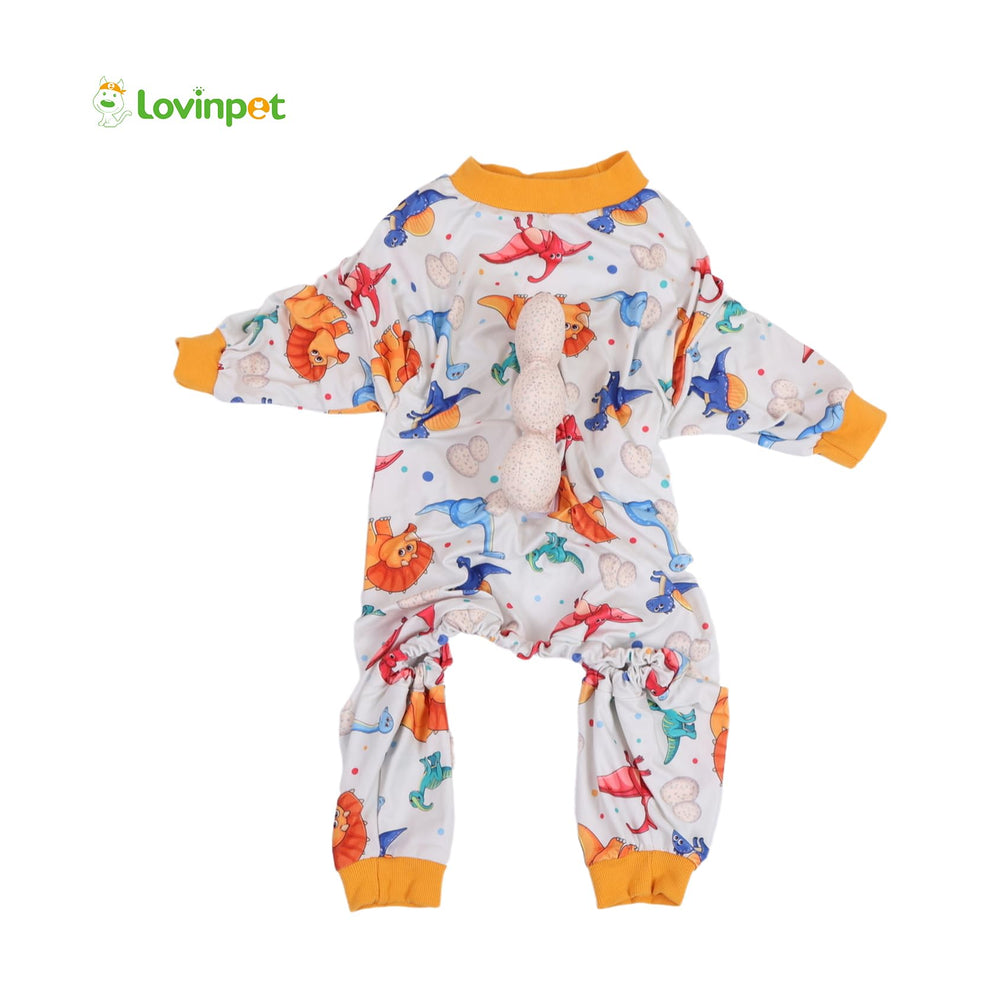 LovinPet imprimé-dino-spikes, prêt pour photos et jeux quotidiens.