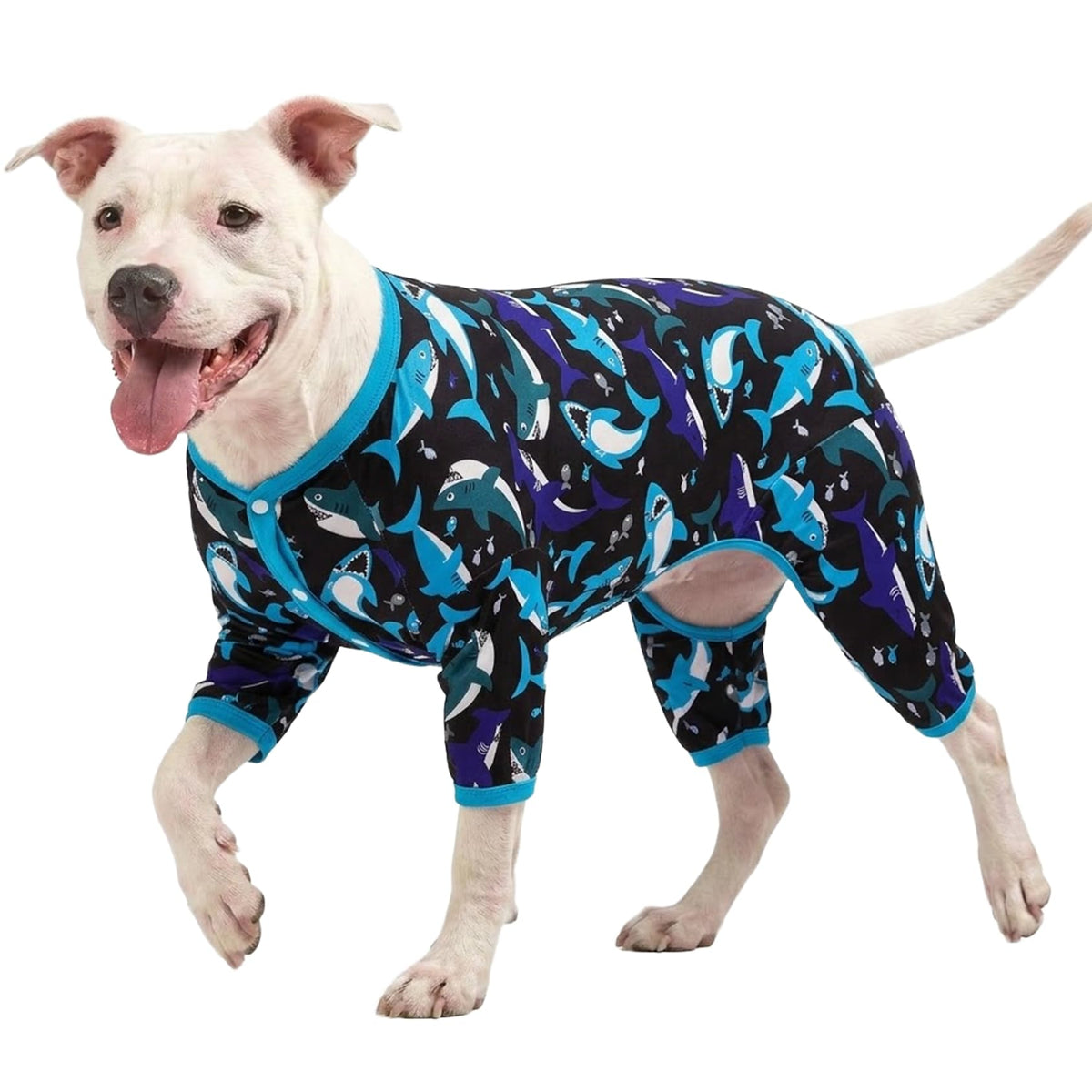 LovinPet pyjama grande race baleine blanc pour chien élégant et confortable.