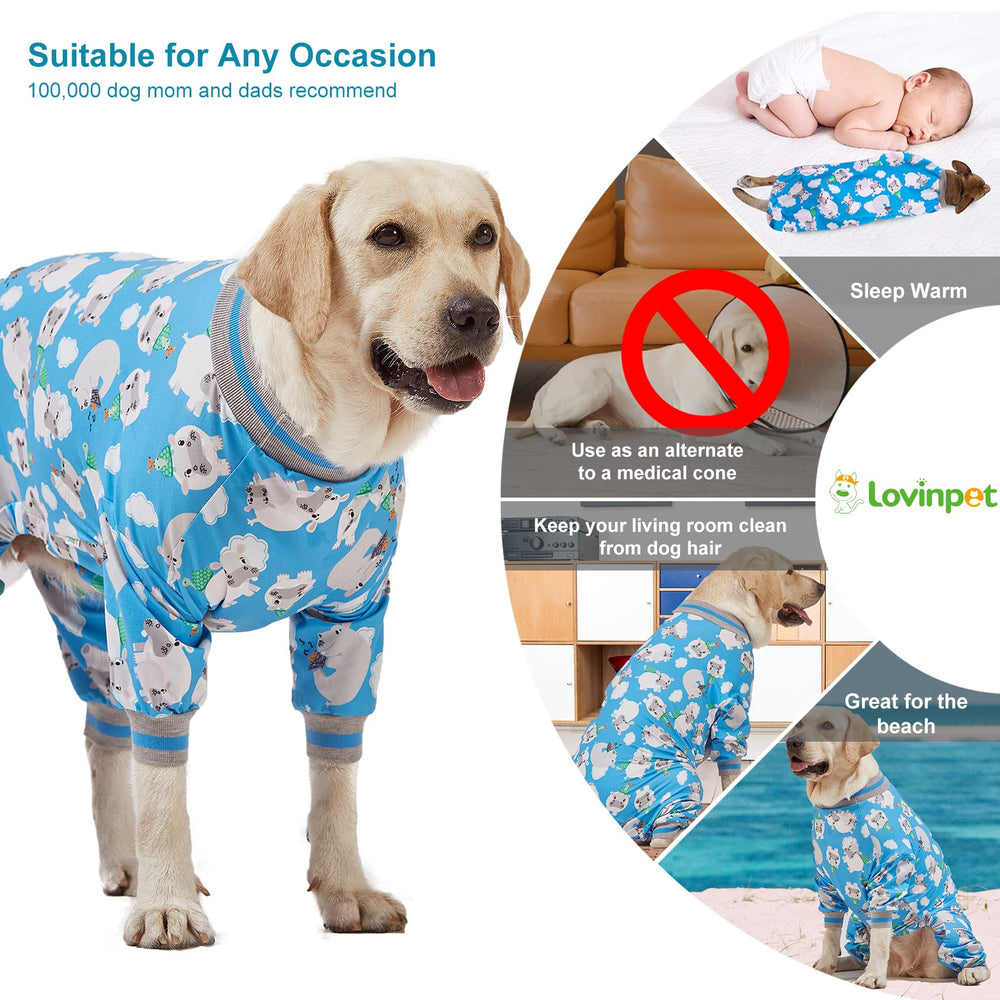 Pyjama LovinPet anti-mue toute saison pour grands chiens
