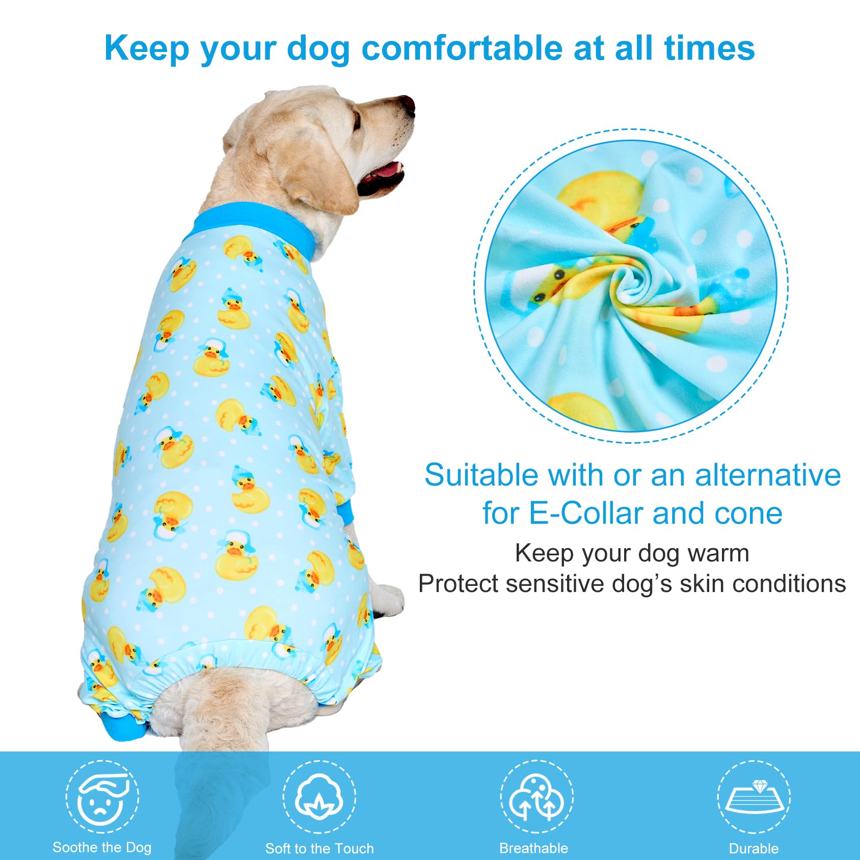 LovinPet pyjama-chien confort doux tissu coton, douceur idéale pour longues siestes.