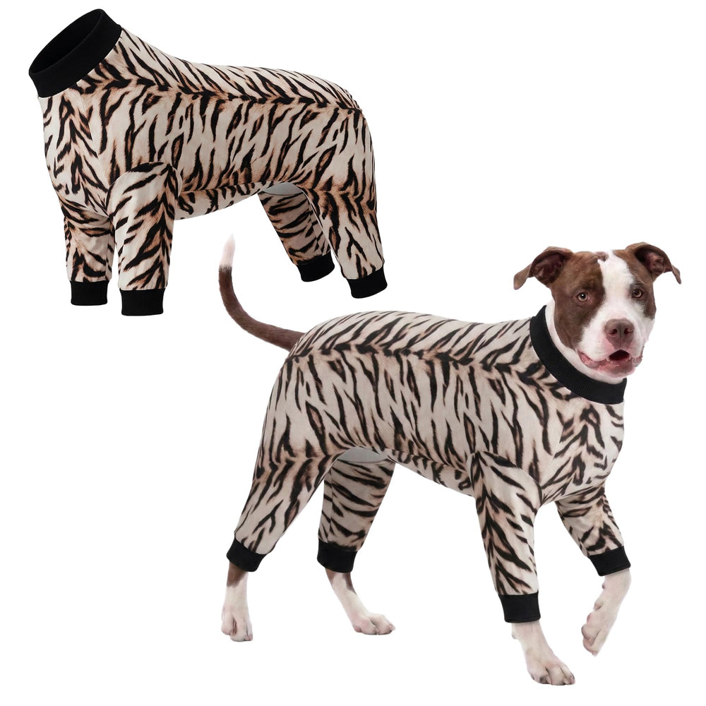 LovinPet pyjama chien grand imprimé animal, élégant et sûr pour les photos.
