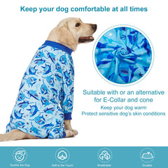 LovinPet pyjama chien grand, leger confort, facile à porter.