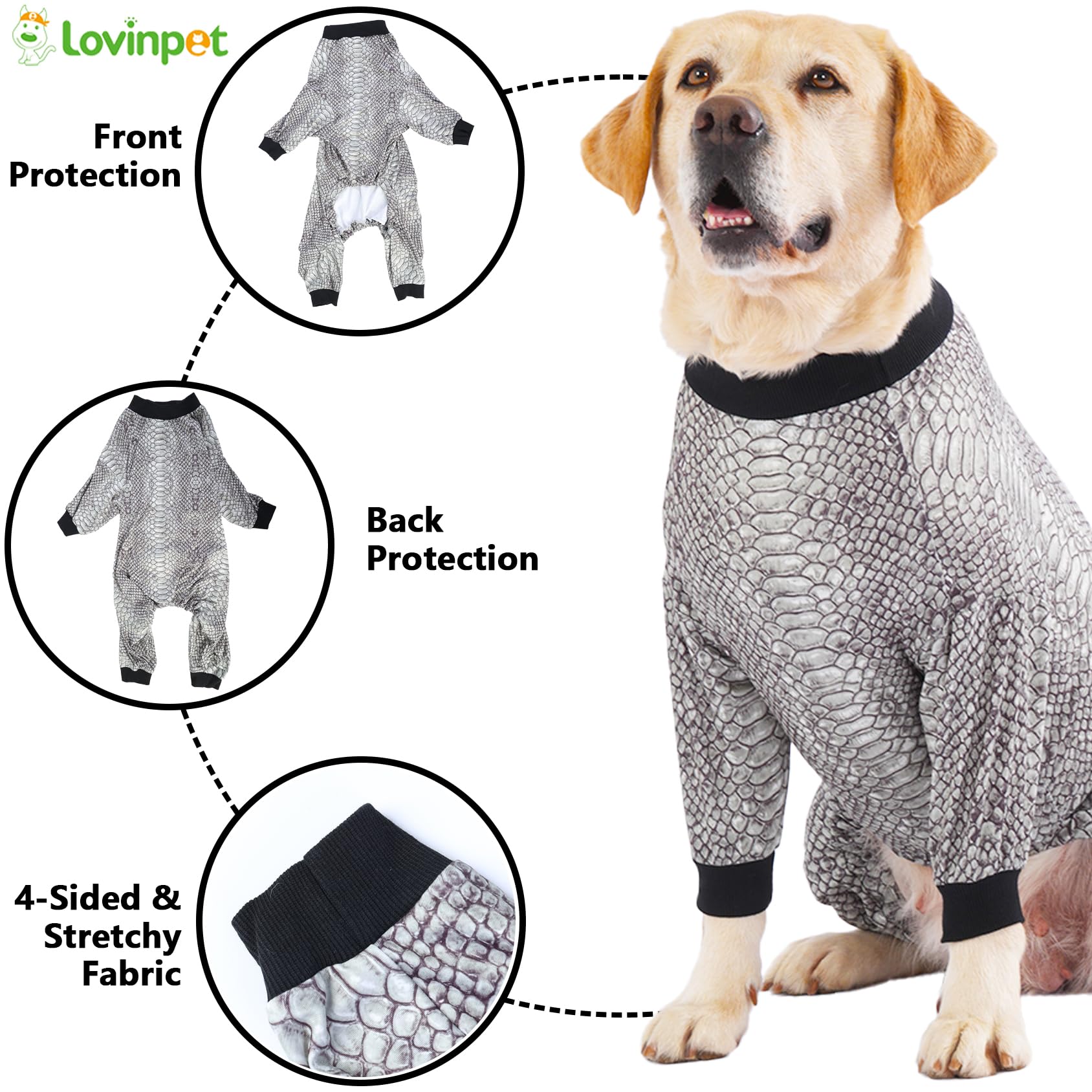 LovinPet pyjama chien grand-moment-cocooning — idéal pour les moments de repos à la maison.