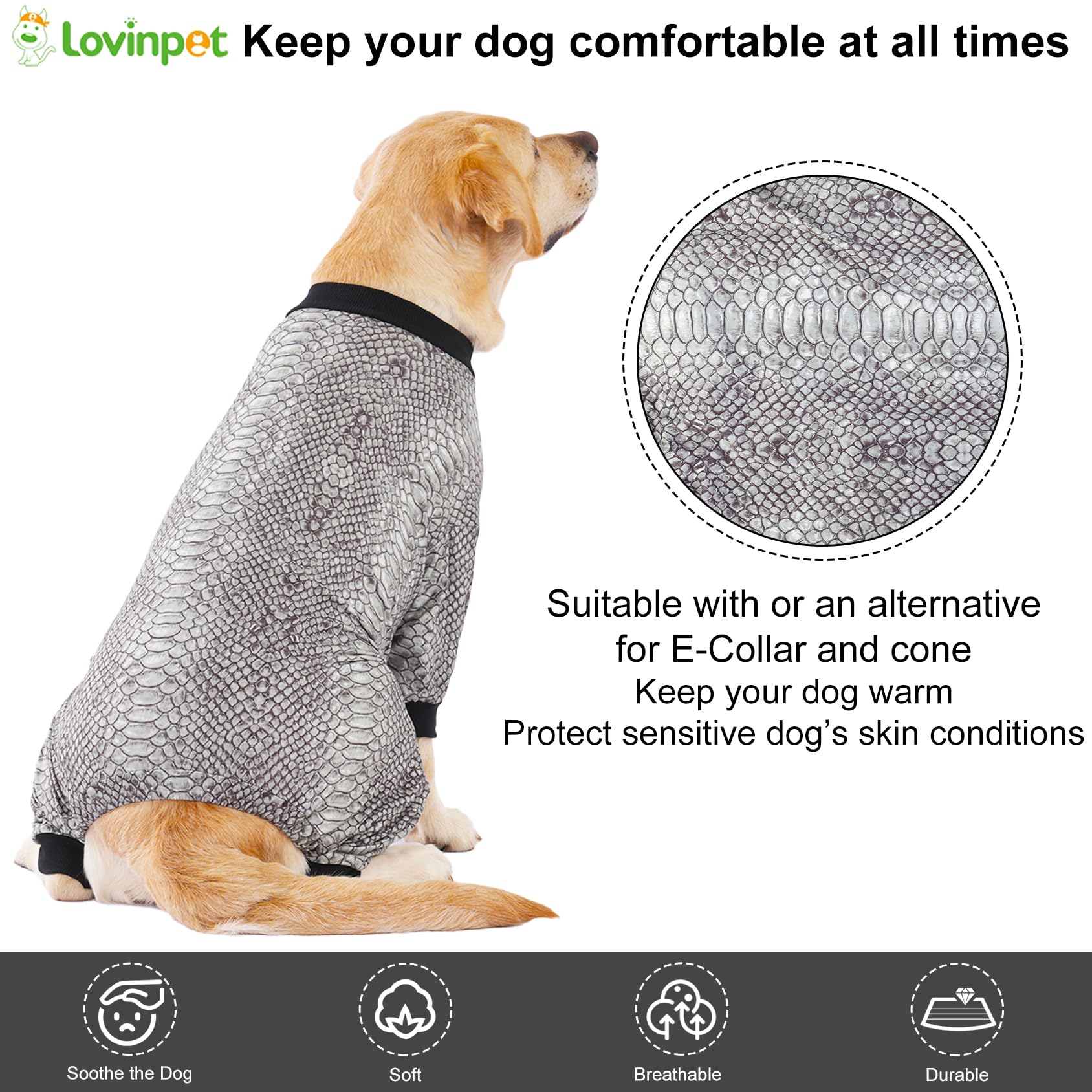 LovinPet pyjama chien grand-photos-animaux — met en valeur le caractère lors des séances photo.