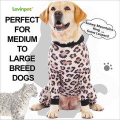 LovinPet pyjama chien grand, poignets côtes pour un maintien sûr et élégant.