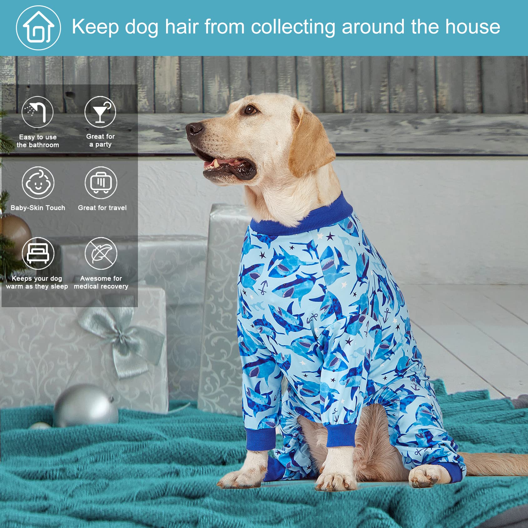 LovinPet pyjama chien grand toute-saison, léger et adaptable.