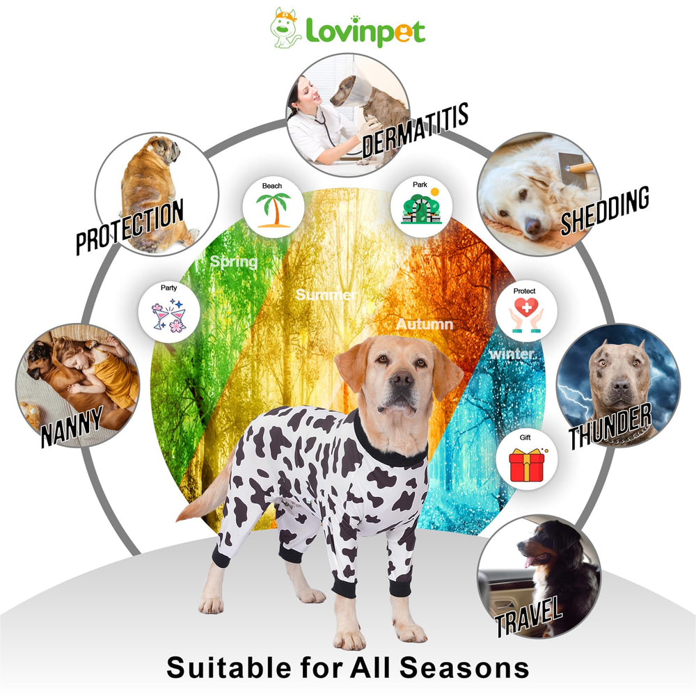 LovinPet pyjama chien gros, imprimé animal pour photos et fêtes