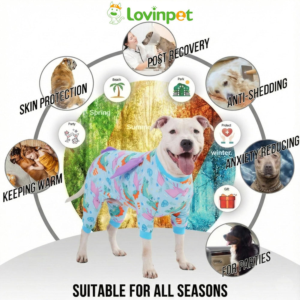 LovinPet pyjama-chien pression-apaisante: effet enveloppant pour calmer l'anxiété.