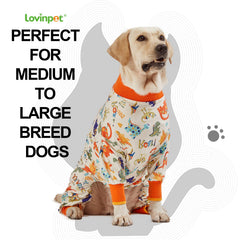 LovinPet pyjama chien grande taille protection post-op contre frottements et griffures.