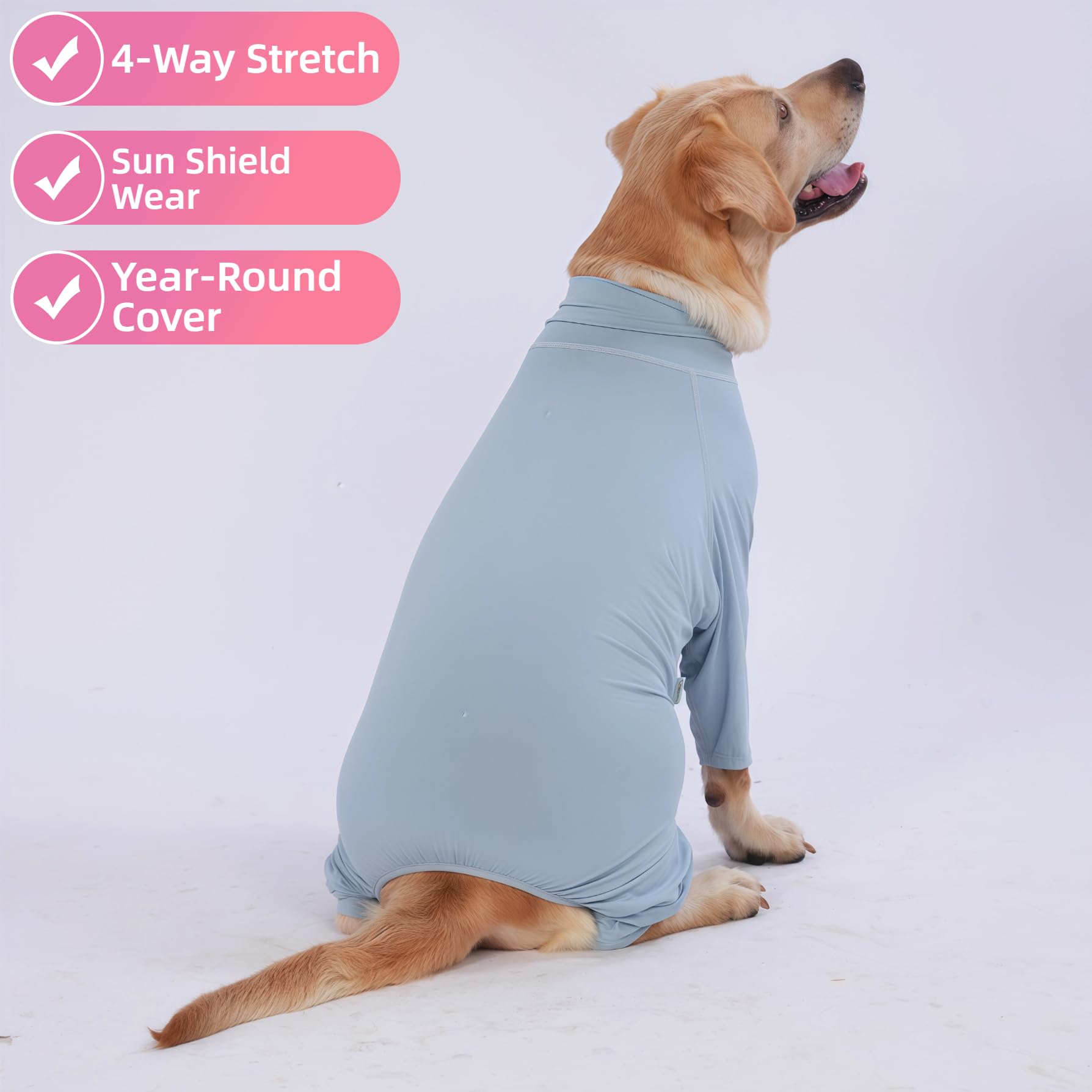 Vue sur le t-shirt gris LovinPet, taille M à 3XL pour diverses morphologies.
