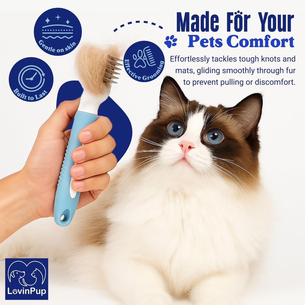 LOVINPUP Pet Mat Remover: oeillet integre pour suspendre apres usage.