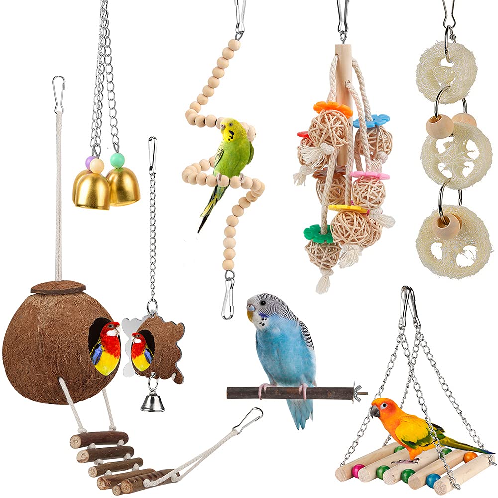 Hamac coco hideaway Lovyoco pour repos et exploration en cage.