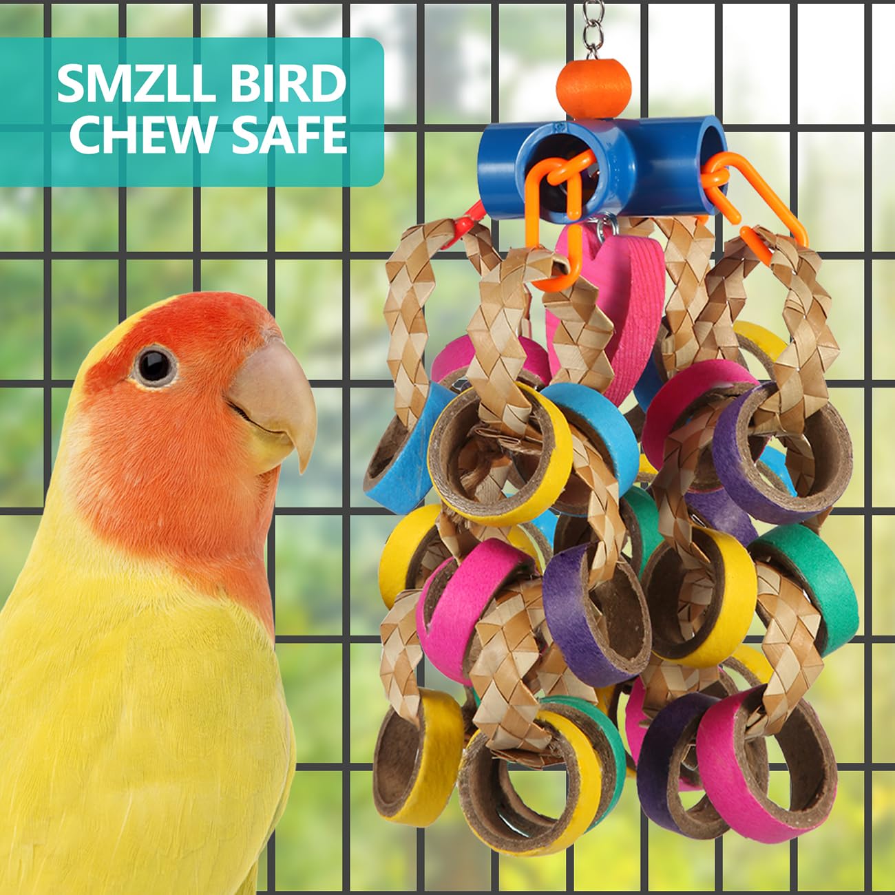 Jouets variés lovyocoCoCo pour perroquets, apportant diversité et stimulation mentale.
