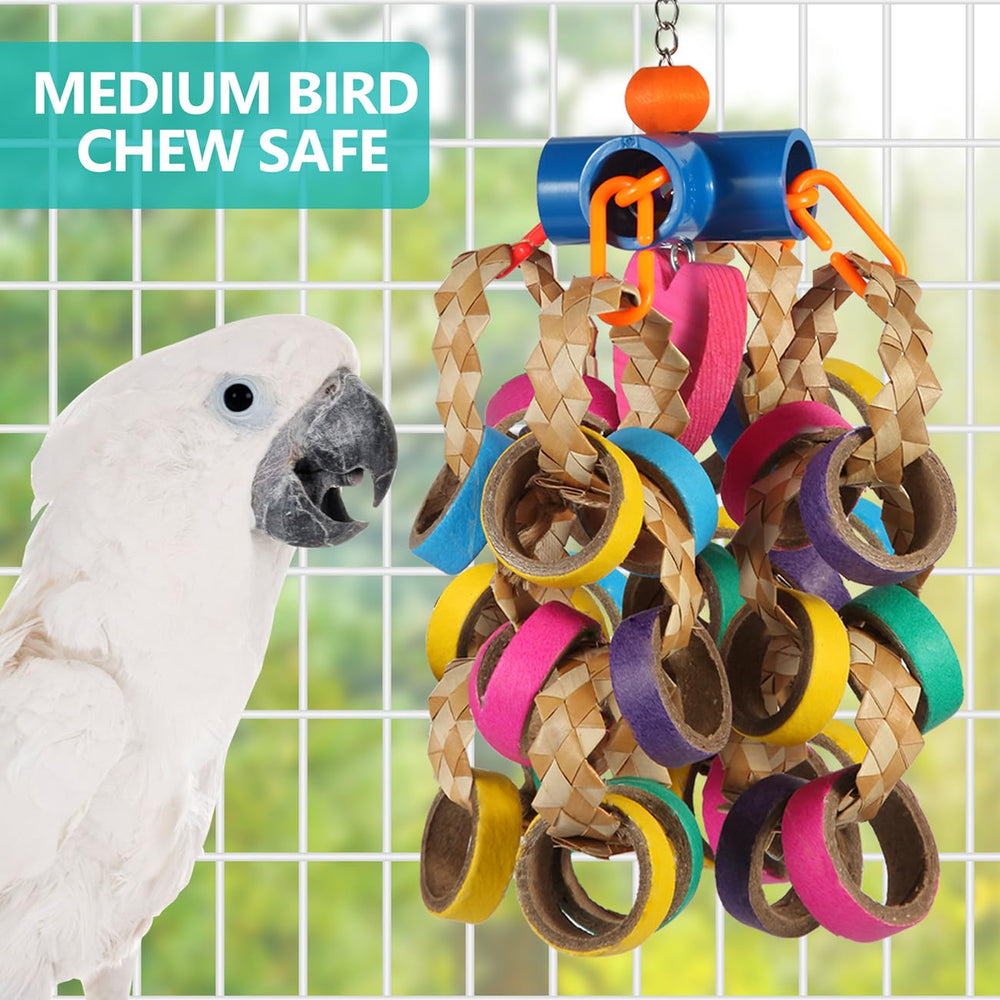 Matériaux naturels lovyocoCoCo, palmier et maïs, sécurité et durabilité pour les oiseaux.