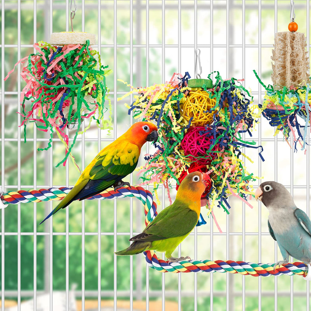 Balles en rattan remplissables procurent stimulation et jeu d'exploration.