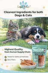 Loyal Paws sans-céréales-poulet, collations saines pour chiens sensibles.