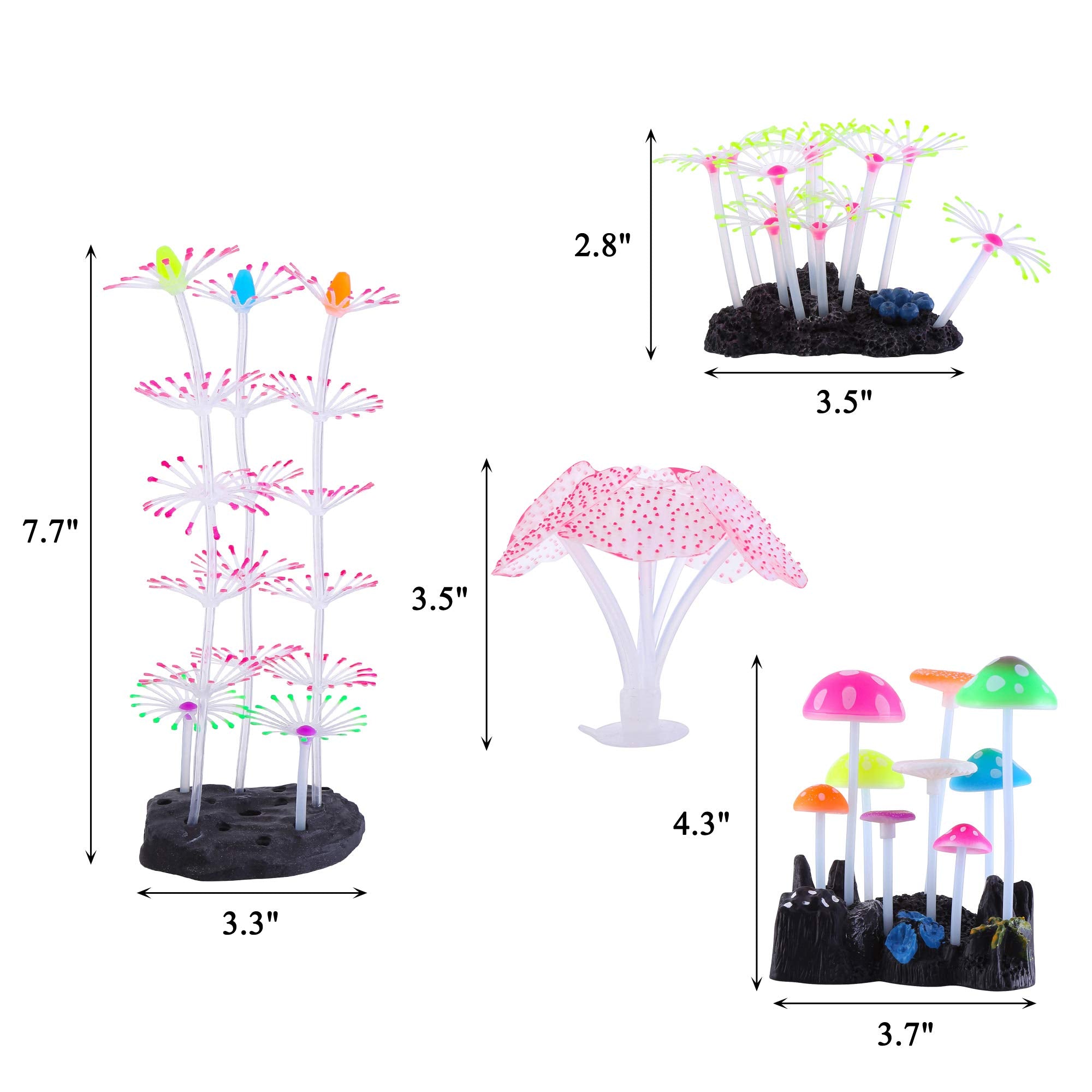 Lpraer Champignon lumineux apporte couleur et mouvement subtil dans la scène aquatique